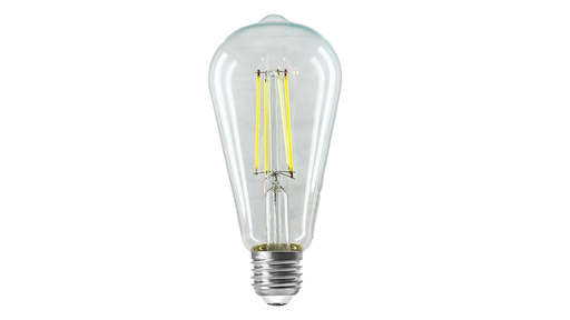 [YX-ST64-DIMM-6.5] BULBO LED FILAMENT -6.5W-E27-ST64-DIMERIZABLE-110/130 VOLTS-90 L/W-IRC 80%-DIMERIZABLE CON EL INTERRUP BOMBILLO