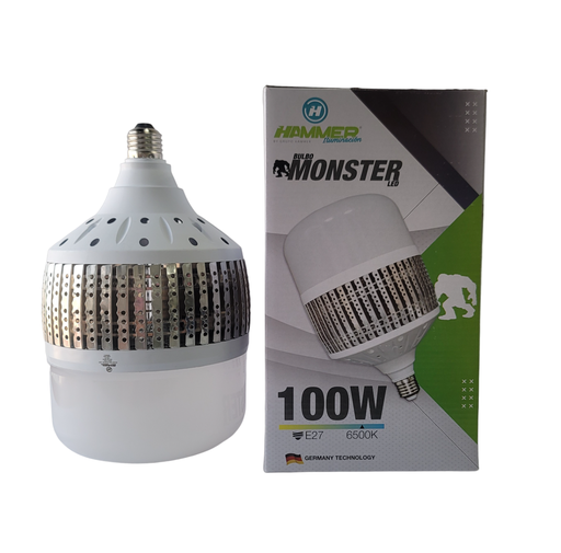 [DW0327] BULBO LED MONSTER - 100W - E27 - 65K E40 - 100 L/W / 65K  / P.F. 09 / PVC+ALUM/ IP20 BOMBILLO