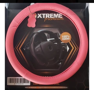 [FV0209] FORRO DE VOLANTE ESPECIAL CUERO ROSADO