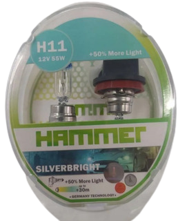 [HA0707] H11 12V 55W SILVER BRIGHT BL DUO