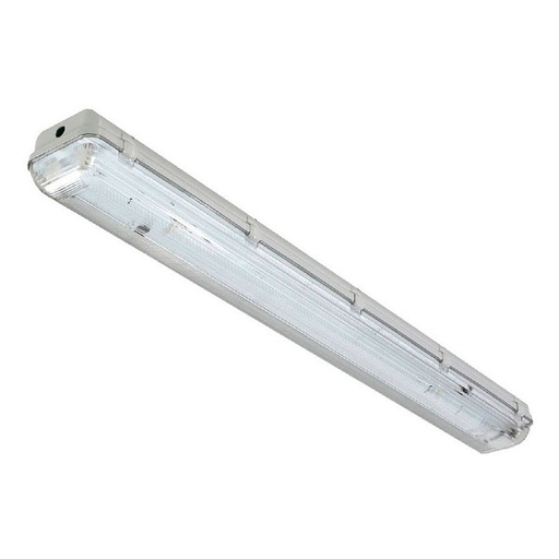 [XY-01001] LUMINARIA ANTIPOLVO - 60 CMTS - 2 TUBOS LED IP44 - 2X20 CTMS