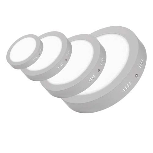 [FHR-10001] PANEL SUPERFICIAL CIRCULAR LED HALF - 6WATTS - 65K AL. 80 L/W 85/265 VOLTS.