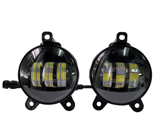 [FA0208] CARELO LED 4´´ 30W 10-30V BLANCO + AMBAR (PAR) 3BASES