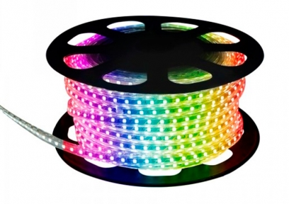 [FH-R5050RGB-50M] CINTA LED 110V - 5050 - 10MM - 60L - RGB - 50 METROS