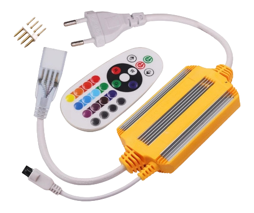 [FH-R505OA-1] CONECTOR Y CONTROL PARA CINTA RGB 550 . 10MM . 50 METROS