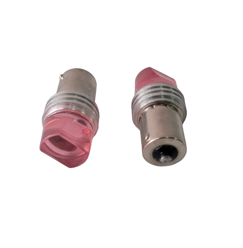 [CL0218] CLD 1156 BA15S 12V BASE METALICA ROJO + FLASH (E)