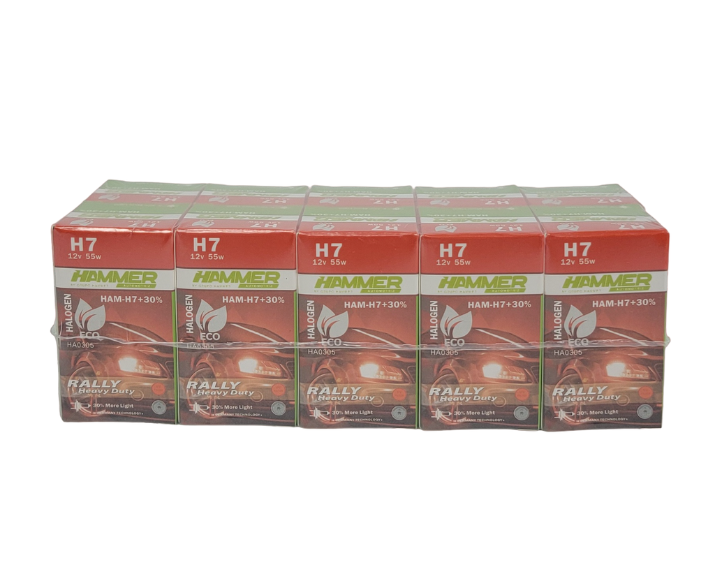H7 12V 55W RALLY CAJA 10 UNIDADES | Global Repuestos